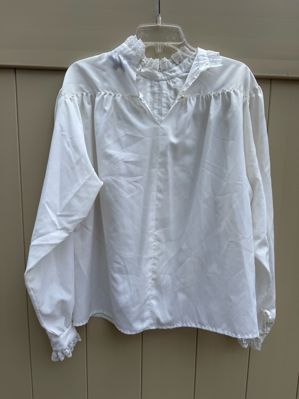 VTG Lady Manhattan White Blouse size 14 - Picture 4 of 14